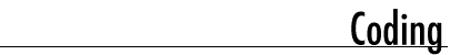 Coding